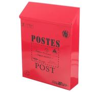 Cassetta Postale in Ferro Stile Americano Vintage Rosso da Parete | Ufficio e Casa, Accesso Sicuro alla Corrispondenza, Accoglie Buste e Volantini, Accento Decorativo