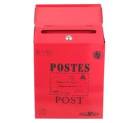 Cassetta Postale in Ferro Vintage Americana da Parete con Serratura | Giardino e Casa, Installazione Semplice, Struttura Robusta, Rosso, Stile Sobrio e Decorazione Delicata