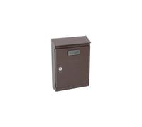 Cassetta postale in lamiera Missive 220x320x80 mm marrone Di colore marrone