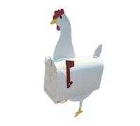 Cassetta postale in metallo da parete per esterni a forma di gallina, mucca, cavallo, per esterni, resistente alle intemperie, per giardino, animali, W5F3, decorazione artigianale