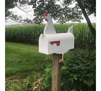 Cassetta postale in metallo, in ferro, arte per cani, cavalli, polli, mucche, maiali, squali, cassetta postale, cassetta postale, per esterni, decorazione da giardino, cassetta postale, idea regalo