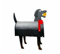 Cassetta postale in metallo per animali, cassette postali per animali da fattoria, per esterni e decorazioni da giardino - Cane