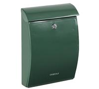 Cassetta Postale Individuale in Plastica Resistente, Cassetta della Posta da Parete, Dimensione M (DIN A4 e Riviste), Facile da Montare, Verde