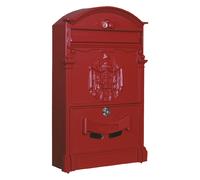 Cassetta Postale Kasart Camelia Rosso Fuoco 25,5 x 9 x 41 cm