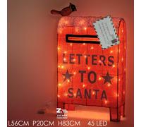 CASSETTA POSTALE LUMINOSA CON 45 LED BIANCO CALDO A BATTERIA PER INTERNO