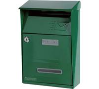 93943 - Cassetta postale SIGNAL Verde con tetto per ESTERNI - POSTA LETTERE riv