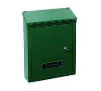 CASSETTA POSTALE MEDIA CON TETTO E CHIAVE A CILINDRO VERDE - FERR 145749
