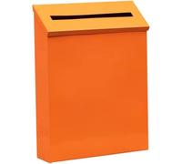 Cassetta Postale Minimalista Da Esterno - Cassetta Postale Da Parete In Tinta Unita, Decorazione In Lamiera Di Ferro Non Bloccata Per Un Arredamento Moderno(Orange color)
