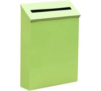 Cassetta Postale Minimalista Da Esterno - Cassetta Postale Da Parete In Tinta Unita, Decorazione In Lamiera Di Ferro Non Bloccata Per Un Arredamento Moderno(Green color)