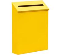 Cassetta Postale Minimalista Da Esterno - Cassetta Postale Da Parete In Tinta Unita, Decorazione In Lamiera Di Ferro Non Bloccata Per Un Arredamento Moderno(Yellow color)