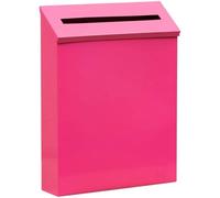 Cassetta Postale Minimalista Da Esterno - Cassetta Postale Da Parete In Tinta Unita, Decorazione In Lamiera Di Ferro Non Bloccata Per Un Arredamento Moderno(Rose red)