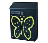 Cassetta postale mod farfalla in ferro battuto cm 21x8x30 h posta lettere