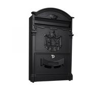 Cassetta Postale mod. Regia Posta In Alluminio Verniciato cm.x25.5x9x41h Nera