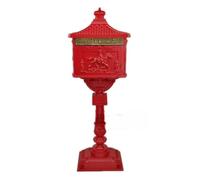 Cassetta Postale Outdoor Mailbox Cast Aluminum Vertical Community Retro Villa Floor To Ceiling Mailbox(Color-07)