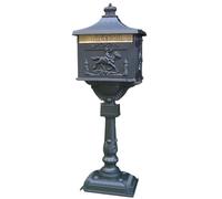 Cassetta Postale Outdoor Mailbox Cast Aluminum Vertical Community Retro Villa Floor To Ceiling Mailbox(Color1)