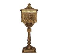 Cassetta Postale Outdoor Mailbox Cast Aluminum Vertical Community Retro Villa Floor To Ceiling Mailbox(Color3)