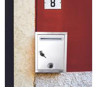 Cassetta Postale Parete Dei Suggerimenti in Acciaio Inossidabile