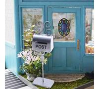 Cassetta postale per casa delle bambole in miniatura, accessorio per cortile