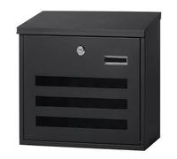 Cassetta Postale per Esterni, Cassetta Posta da Parete con Serratura a Chiave Cassette Postali Grande capacità, 34 x 10 x 27cm