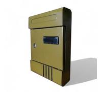 Cassetta postale per esterni in metallo bronzato modello componibile con 2 chiavi dimensioni compatte e resistenti