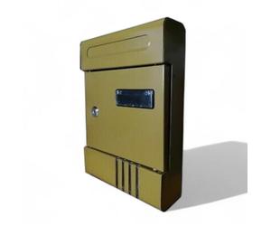 Cassetta postale per esterni in metallo bronzato modello componibile con 2 chiavi dimensioni compatte e resistenti