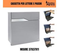 Cassetta postale per la posta delle lettere pacchi da esterno moderna bianca