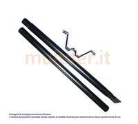 Vigor Blinky 27293-10 Paletto in Ferro Verniciato, per Cassetta America, Altezza 152 cm, Nero