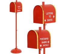 Cassetta Postale per Letterina Babbo Natale Addobbo Natalizio Colori Assortiti