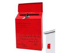 Cassetta postale per montaggio a parete - Cassetta delle lettere con serratura, postale impermeabile in metallo per riporre gli oggetti, Robusto elemento organizzativo, Elemento di architettu