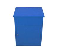 MonsterShop - Cassetta Postale per Pacchi, Cassetta per Pacchetti Sicura con Serratura Montaggio a Parete per Consegna Parcelle Corrieri - Blu