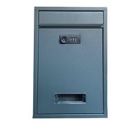 Cassetta Postale Per Password, Resistente Alla Pioggia, Da Parete, Per Riporre I Giornali, Per La Casa, Per Suggerimenti, In Ferro, Per Villa(Gris)
