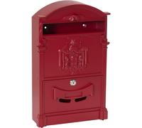 CASSETTA POSTALE PER POSTA ARTISTICA ALLUMINIO ESTERNO ROSSA ROSSO VULCANIA