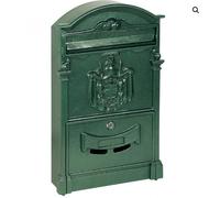 CASSETTA POSTALE PER POSTA MODELLO ARTISTICA BRONZO VERDE ANTRACITE ESTERNO