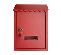 Cassetta Postale Per Villa B&B In Stile Europeo, Cassetta Postale Antipioggia Per Esterni, Cassetta Dei Suggerimenti Da Parete, Cassetta Postale Creativa Pastorale(Rood)