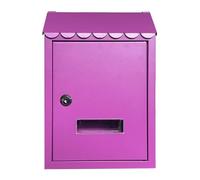Cassetta Postale Per Villa B&B In Stile Europeo, Cassetta Postale Antipioggia Per Esterni, Cassetta Dei Suggerimenti Da Parete, Cassetta Postale Creativa Pastorale(Purple)
