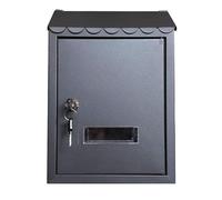 Cassetta Postale Per Villa B&B In Stile Europeo, Cassetta Postale Antipioggia Per Esterni, Cassetta Dei Suggerimenti Da Parete, Cassetta Postale Creativa Pastorale(Black)
