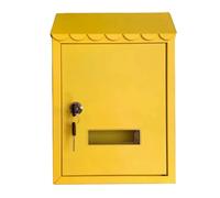 Cassetta Postale Per Villa B&B In Stile Europeo, Cassetta Postale Antipioggia Per Esterni, Cassetta Dei Suggerimenti Da Parete, Cassetta Postale Creativa Pastorale(Yellow)