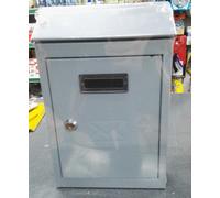 CASSETTA POSTALE PORTA LETTERA COL. GRIGIO C/ CILINDRO 300x200x60 POSTA