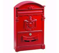 Cassetta Postale Porta Lettere Blinky Residencia Rosse Alu 26X9X41H cm