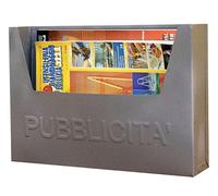 Cassetta postale porta pubblicita' volantini in acciaio colore antracite