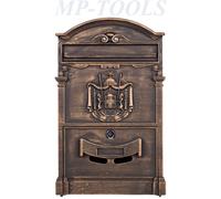 CASSETTA POSTALE PORTALETTERE ACCIAIO ZINCATO FINITURA BRONZO ANTICO TECHNOMAX