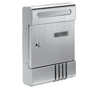 TECHNOMAX Cassetta Postale Portalettere Lavanda in Alluminio Anodizzato Argento