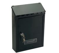 cassetta postale portalettere posta buca mod Garden in acciaio nero cm 21x6x30h