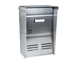 CASSETTA POSTALE PORTARIVISTE INOX SERIE DUBLO PER ESTERNI cm.26x12x37,5h. ...