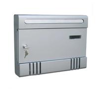 Cassetta postale condominio 36,6x6,5x29 cm silver