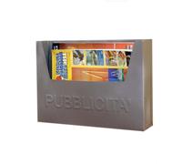 Cassetta Postale Posta Porta Pubblicita' Portapubblicità Condominio Acciaio Nero