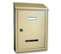 CASSETTA POSTALE PRIMA MAXI BEIGE C/TETTO F.TO RIVISTA