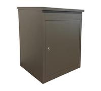 Cassetta Postale Relaxdays, 4 Chiavi, HxLxP: 56 x 45,5 x 44 cm, Ferro, per Montaggio a Pavimento e Muro, per pacchi.