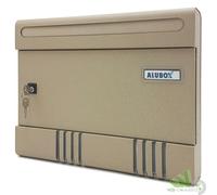 CASSETTA POSTALE RIVISTA ALLUMINIO ALUBOX SABBIA INTERNO ESTERNO 36X7XH29 CM