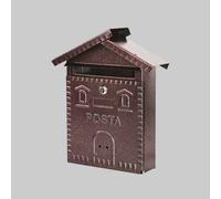CASSETTA POSTALE RUSTICA CASETTA mm 280x90x350h Nera Cassette Postali Casellari